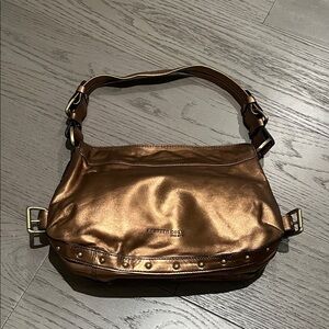 Y2K Kenneth Cole Metallic Bronze Shoulder Bag